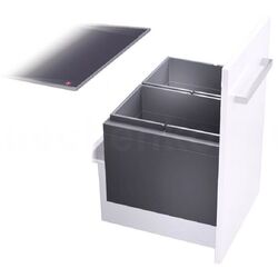Cos de gunoi Hailo AS Triple XL 2x18L (Dark Gray)