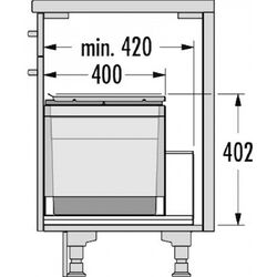 Мусорное ведро Hailo AS Triple XL 2x28L (Dark Gray) Thumb