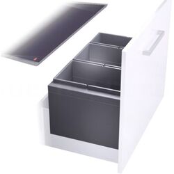 Мусорное ведро Hailo AS Triple XL 800 28/28/18 (Dark Gray)