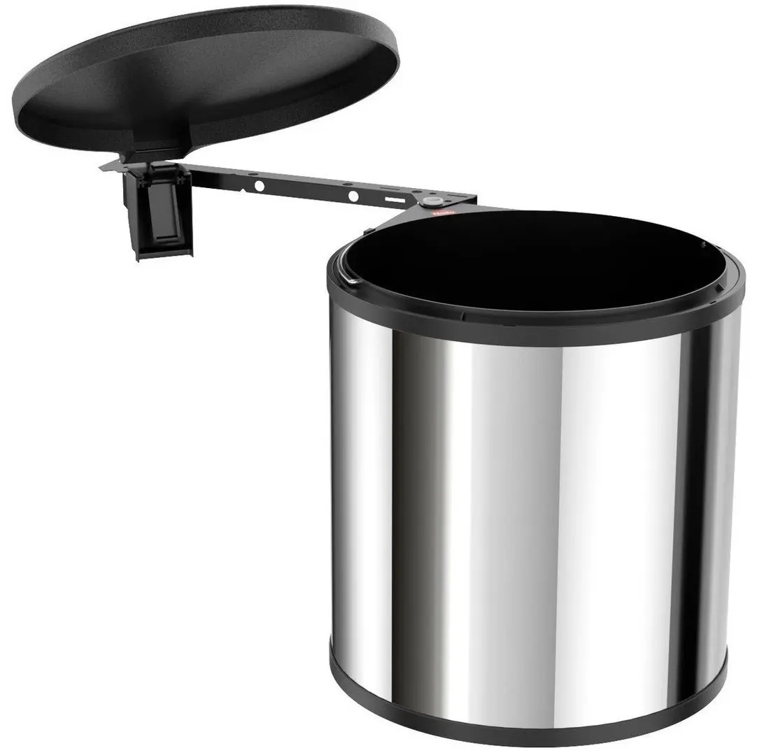 Cos de gunoi Hailo Big-Box 15L (Silver/Black) - 2