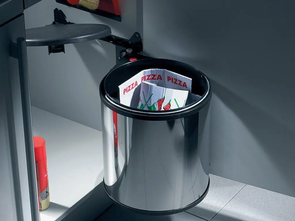 Cos de gunoi Hailo Big-Box 15L (Silver/Black) - 3