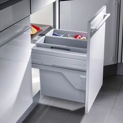 Мусорное ведро Hailo Euro-Cargo-S 2x19L (Gray) Thumb