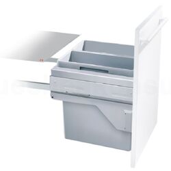 Мусорное ведро Hailo Euro-Cargo-S 2x19L (Gray)