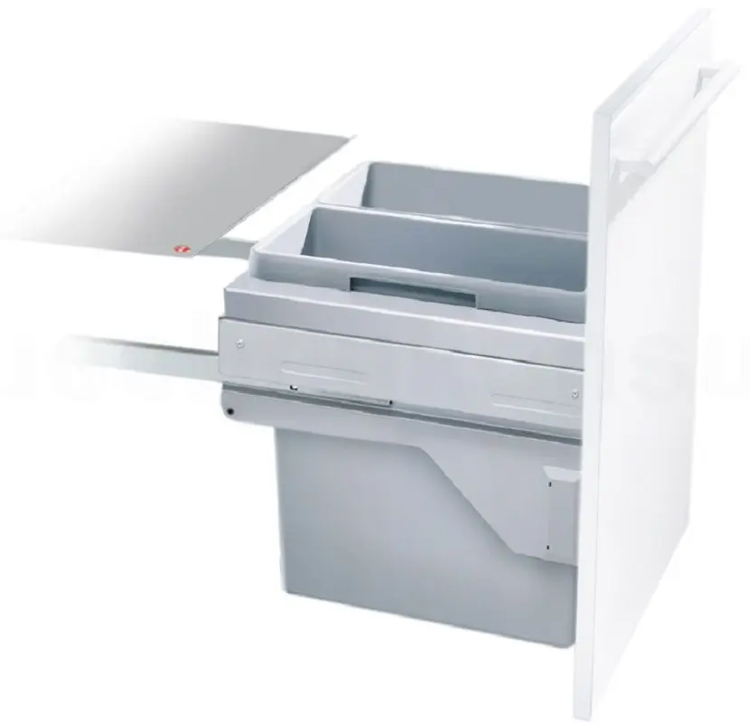 Мусорное ведро Hailo Euro-Cargo-S 2x19L (Gray)