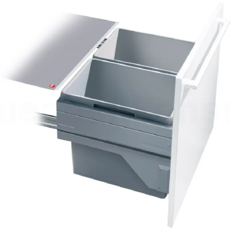 Cos de gunoi Hailo Euro-Cargo-S 2x30L (Gray)