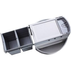 Мусорное ведро Hailo Rondo 2x18L (Gray) Thumb