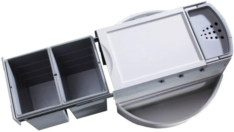 Мусорное ведро Hailo Rondo 2x18L (Gray)