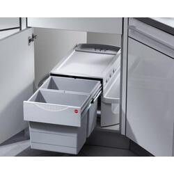 Мусорное ведро Hailo Rondo 2x18L (Gray) Thumb