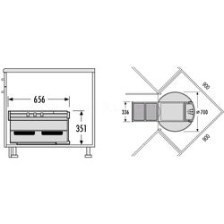 Мусорное ведро Hailo Rondo 2x18L (Gray) Thumb
