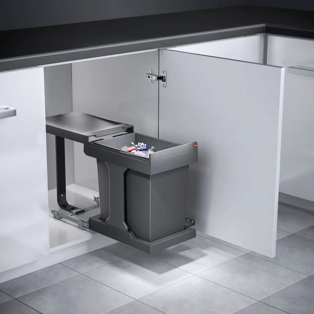 Мусорное ведро Hailo Solo 20L (Slate Grey) - 3