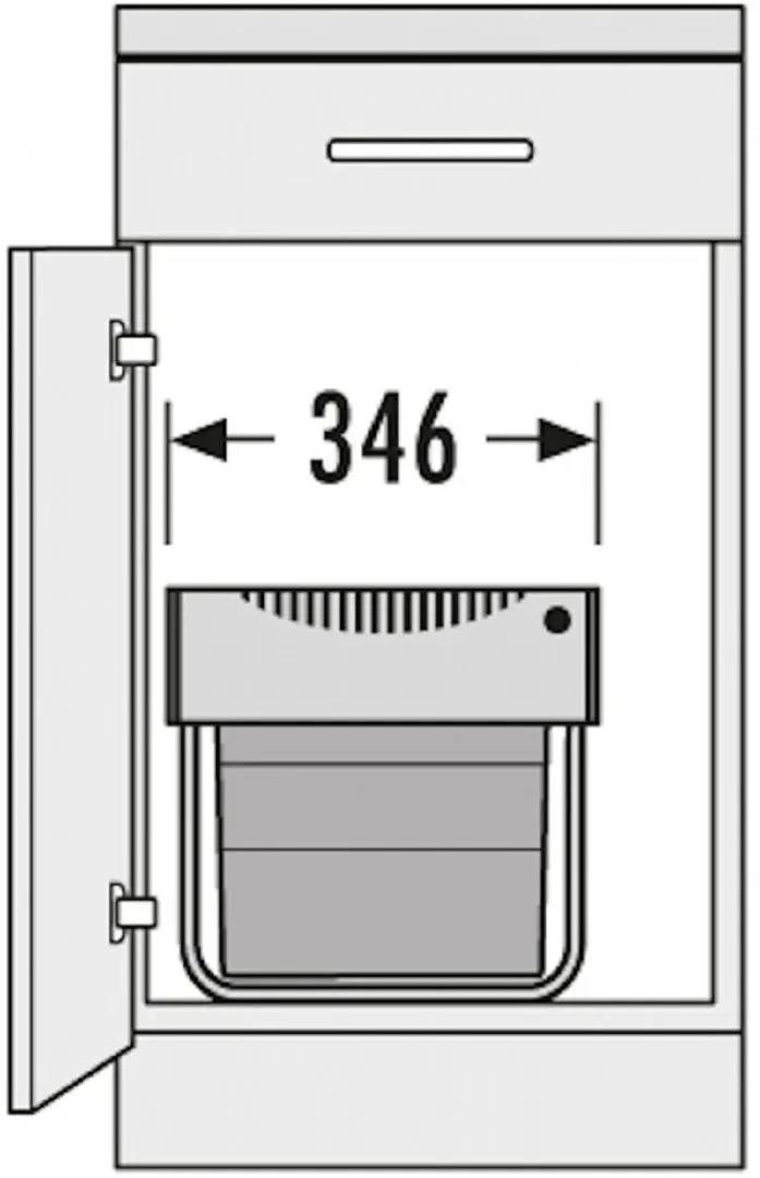 Cos de gunoi Hailo Tandem 2x18L (Gray) - 5