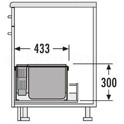 Cos de gunoi Hailo XXL 18L/18L/12L (Gray) Thumb