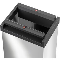 Container pentru gunoi Hailo Big-Box Swing XL 35L (Black/Inox) Thumb