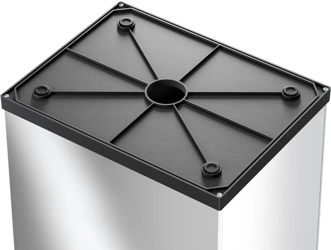 Container pentru gunoi Hailo Big-Box Swing XL 35L (Black/Inox)