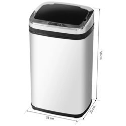 Мусорное ведро Homcom 03-0024 30L (Silver) Thumb