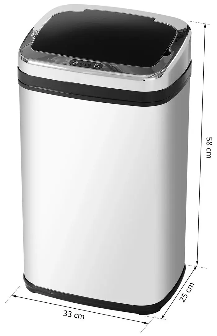 Мусорное ведро Homcom 03-0024 30L (Silver)