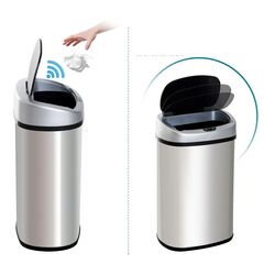 Мусорное ведро Homcom 03-0024 30L (Silver) Thumb