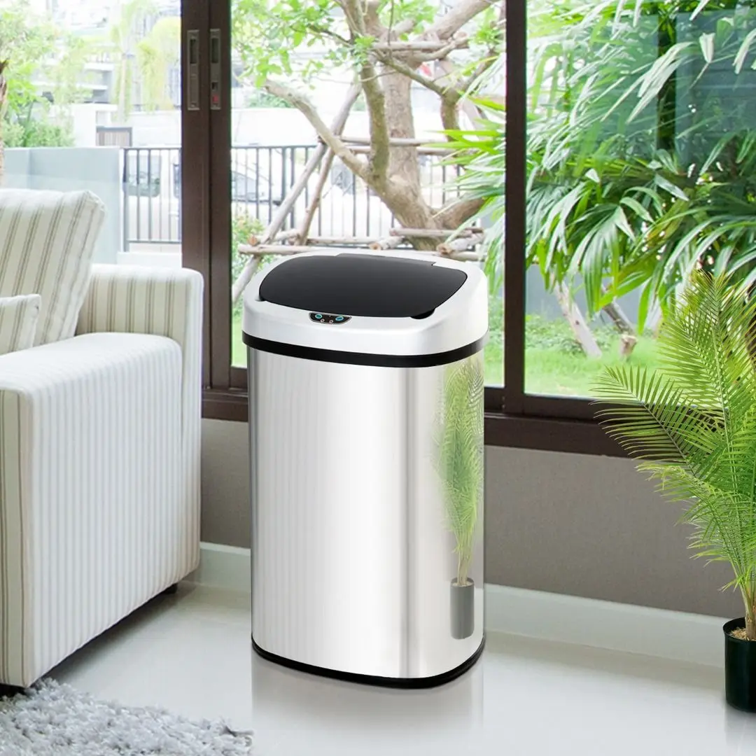 Мусорное ведро Homcom 851-011 58L (Silver)