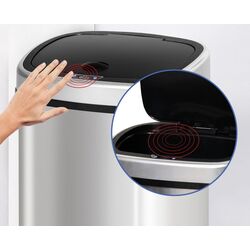 Мусорное ведро Homcom 851-011 58L (Silver) Thumb