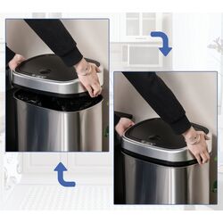 Мусорное ведро Homcom 851-011 58L (Silver) Thumb