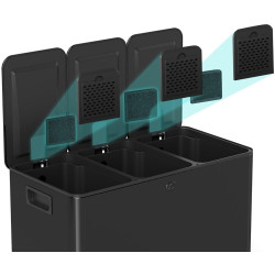 Cos de gunoi Homcom 851-034V02BK 60L (Black) Thumb