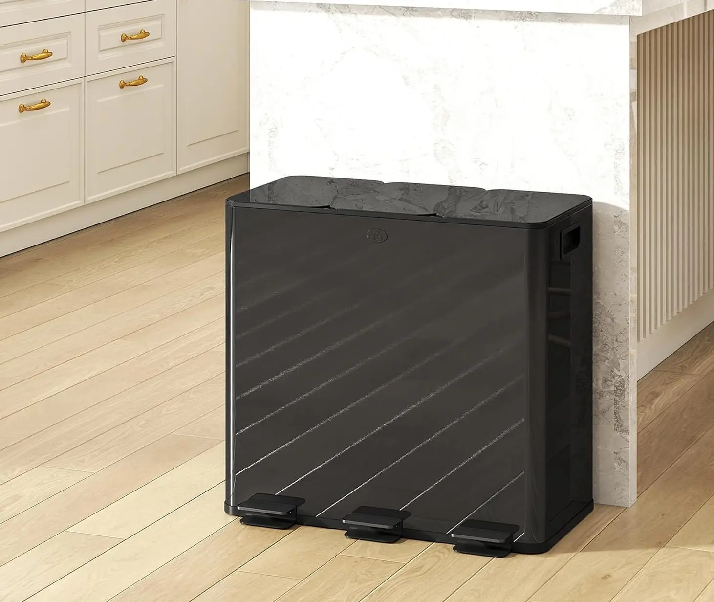 Cos de gunoi Homcom 851-034V02BK 60L (Black) - 8