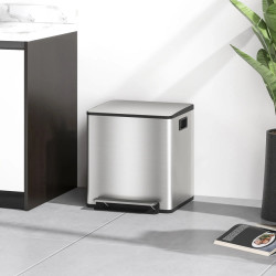Мусорное ведро Homcom 851-037V00SR 30L (Silver) Thumb