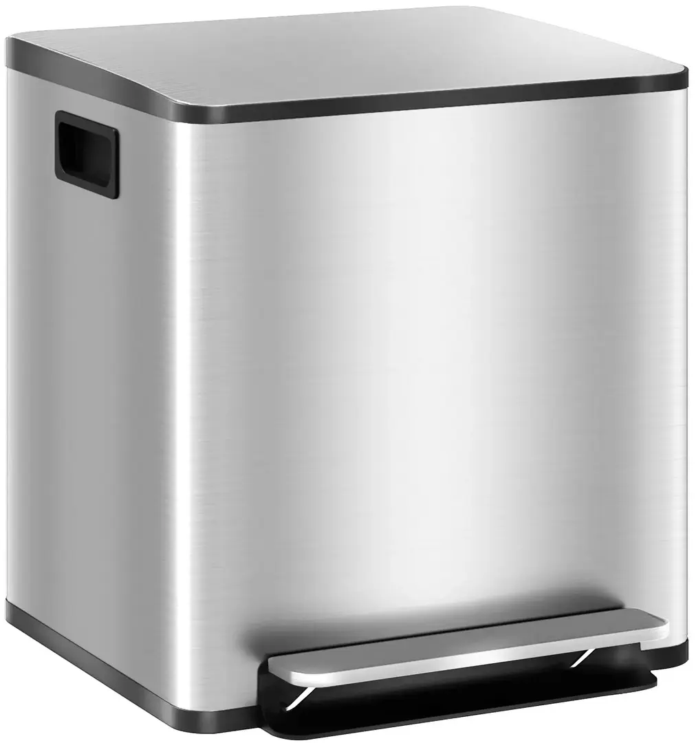 Мусорное ведро Homcom 851-037V00SR 30L (Silver)