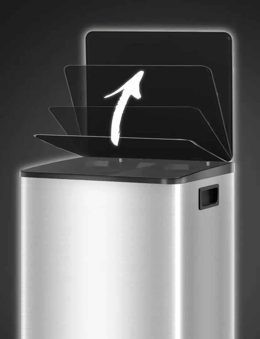 Cos de gunoi Homcom 851-037V01SR 40L (Silver)