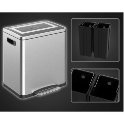 Мусорное ведро Homcom 851-038V00SR 30L (Silver) Thumb