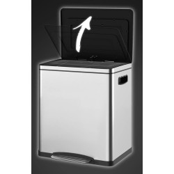 Мусорное ведро Homcom 851-038V00SR 30L (Silver) Thumb