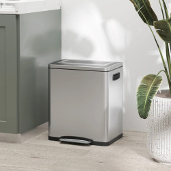 Мусорное ведро Homcom 851-038V00SR 30L (Silver) Thumb