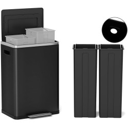 Cos de gunoi Homcom 851-038V01BK 40L (Black) Thumb