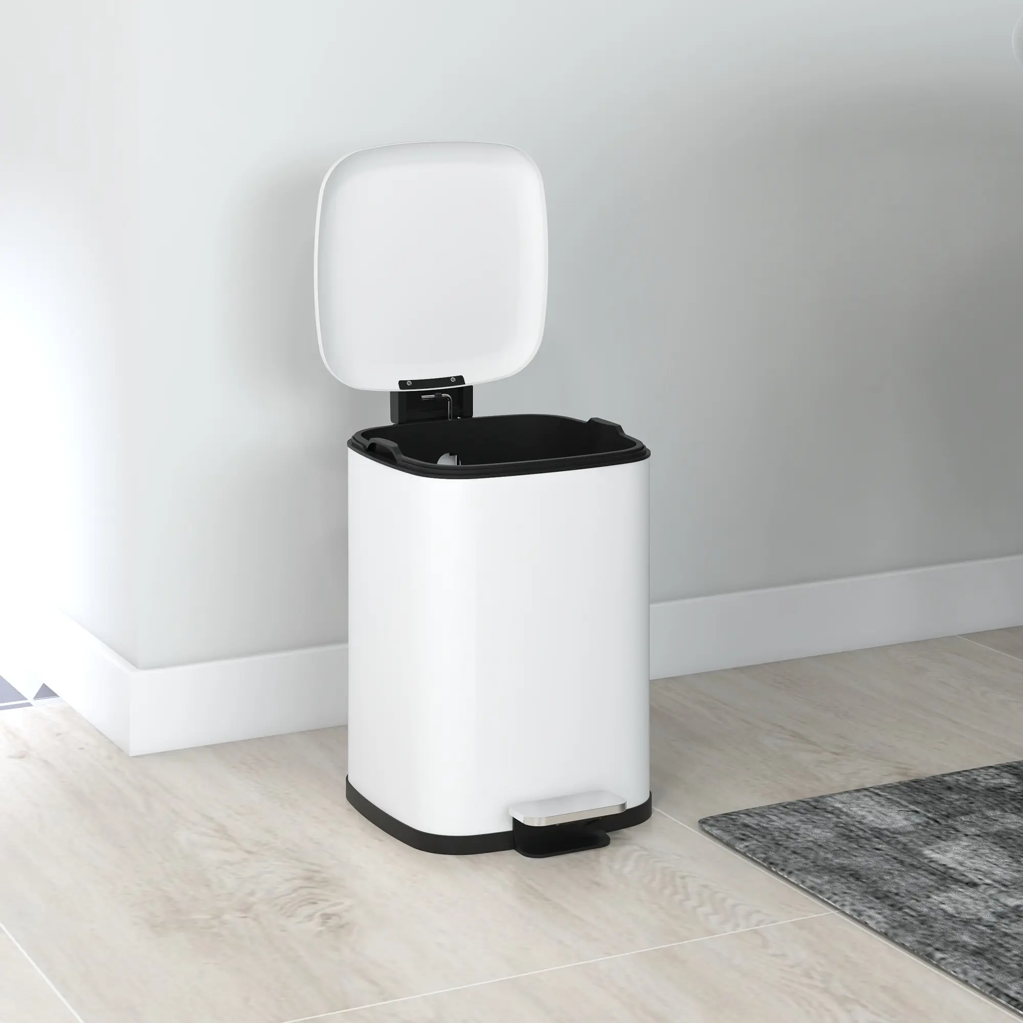 Cos de gunoi Homcom 851-040V00WT 12L (White) - 6