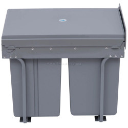 Set sortare deşeuri Homcom 851-002 (Grey)