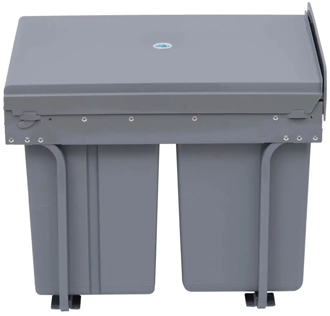 Set sortare deşeuri Homcom 851-002 (Grey)