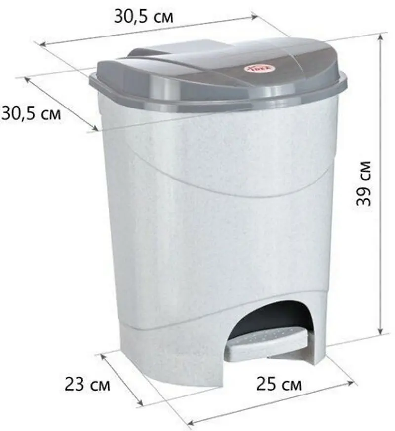 Cos de gunoi Idea М2892 (Marble)