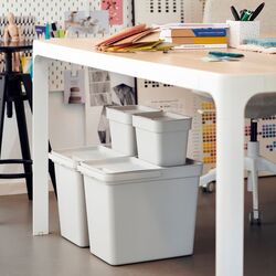 Coş cu capac Ikea Flyttbar 22L (Gri) Thumb