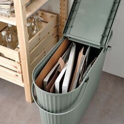 Caldare cu capac Ikea Dammang 48l (Gri-Verde) Thumb