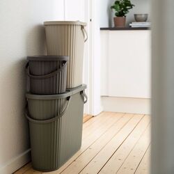 Caldare cu capac Ikea Dammang 48l (Gri-Verde) Thumb