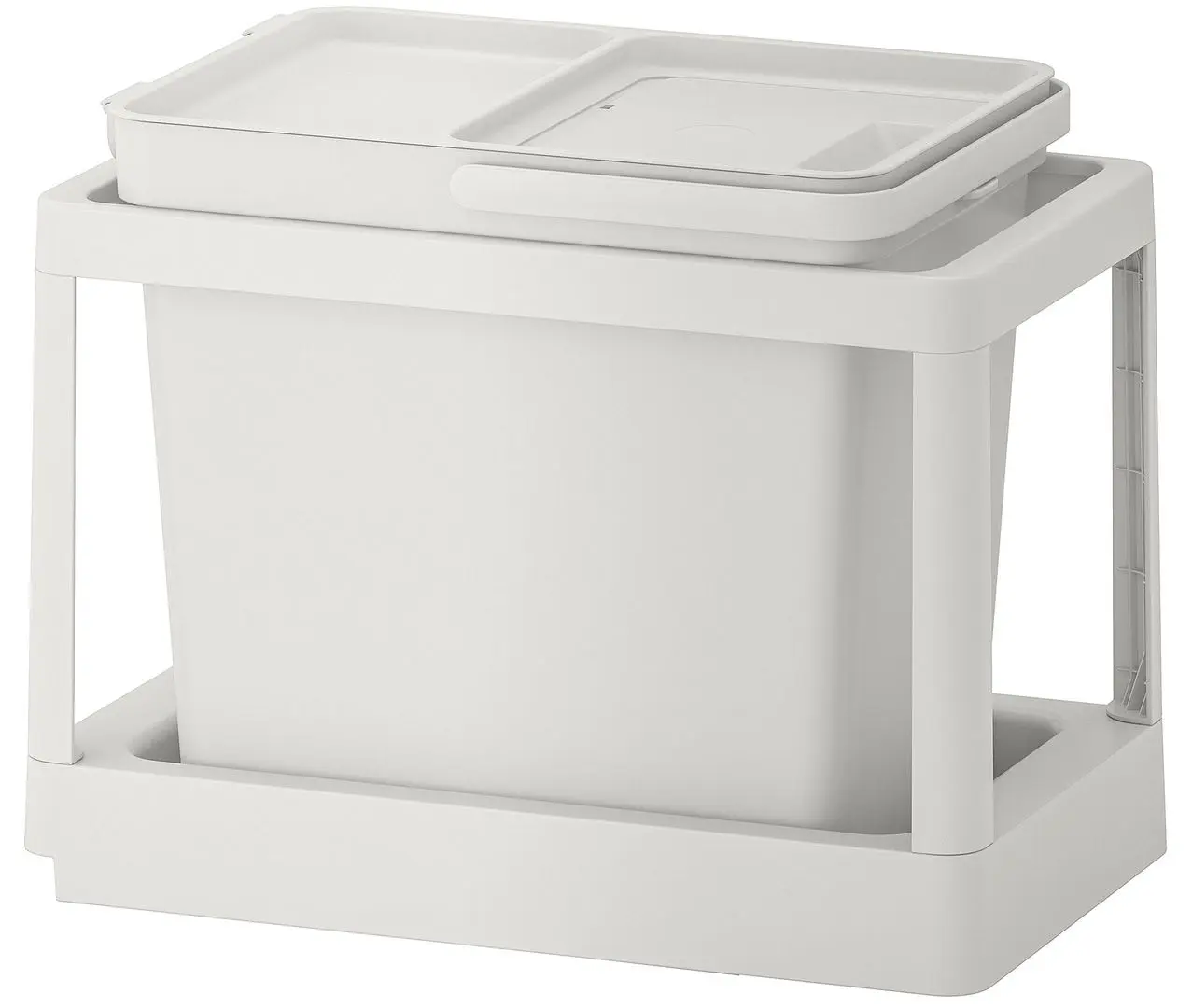 Мусорное ведро Ikea Hallbar с выдвижным модулем 22L (Серый)