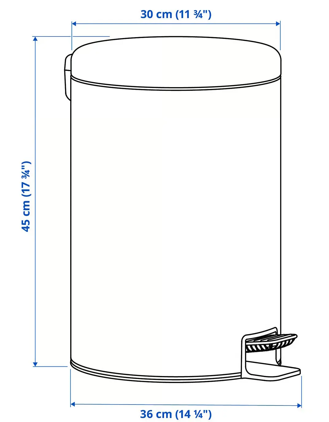 Мусорное ведро Ikea Stentrappa 205.953.87 18L (Beige) - 6