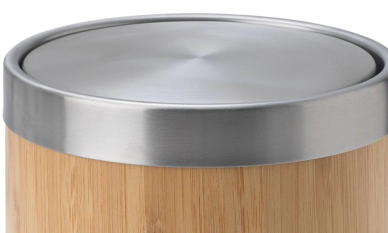 Мусорное ведро Ikea Trasket (Нержавеющая сталь/Бамбук)