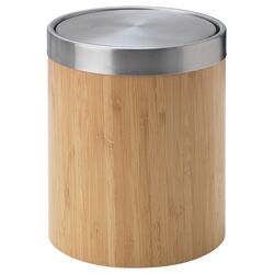 Cos de gunoi Ikea Trasket (Inox/Bambus)