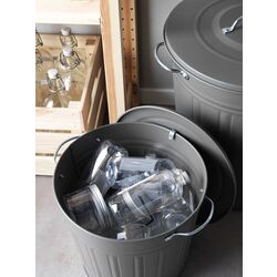 Cos de gunoi cu capac Ikea Knodd 16L (Gri) Thumb