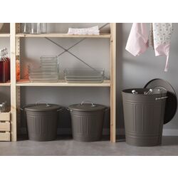 Cos de gunoi cu capac Ikea Knodd 16L (Gri) Thumb