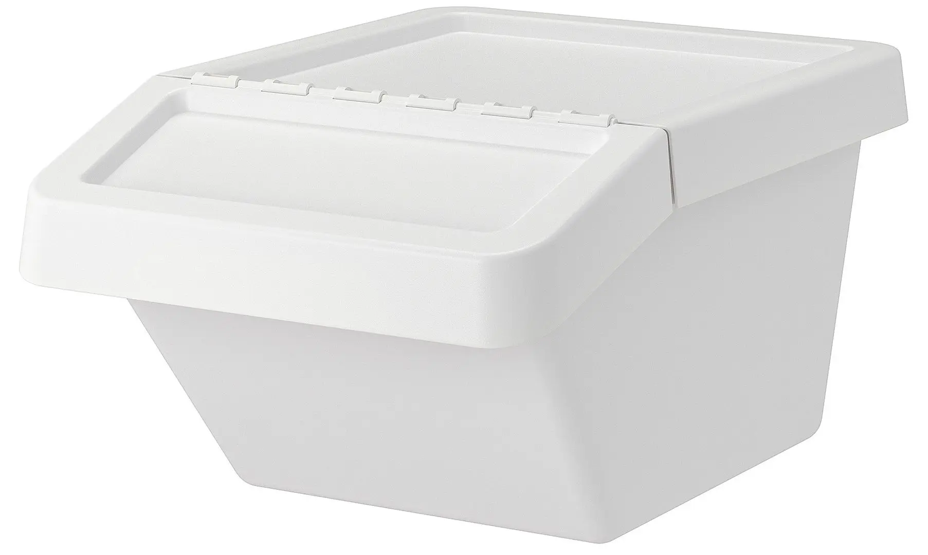 Cos de gunoi cu capac Ikea Sortera 37L (Alb)