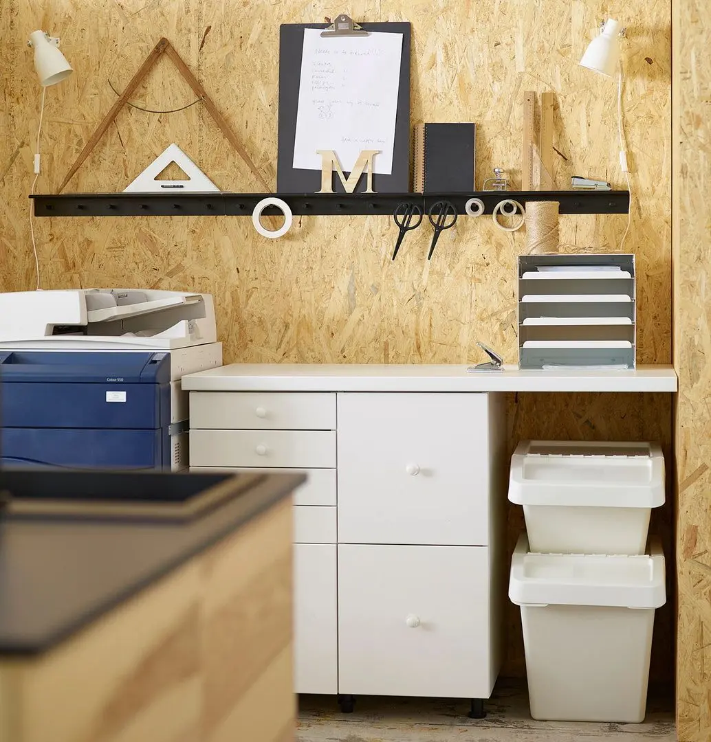 Cos de gunoi cu capac Ikea Sortera 60L (Alb) - 4