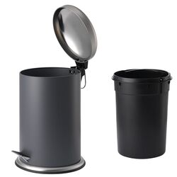 Coş cu pedală Ikea Mjosa 12L (Gri Inchis) Thumb