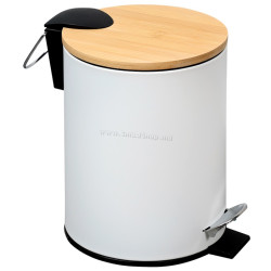 Cos de gunoi Kesper 90165 3L (White/Bamboo)